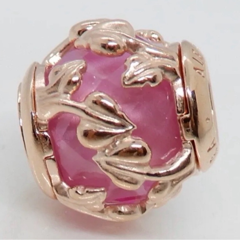 Pandora Rose Decorative Leaves Charm Retired 788238SSP